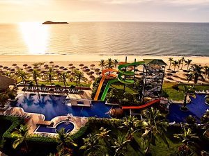 Vista panorámica de un resort en Decameron